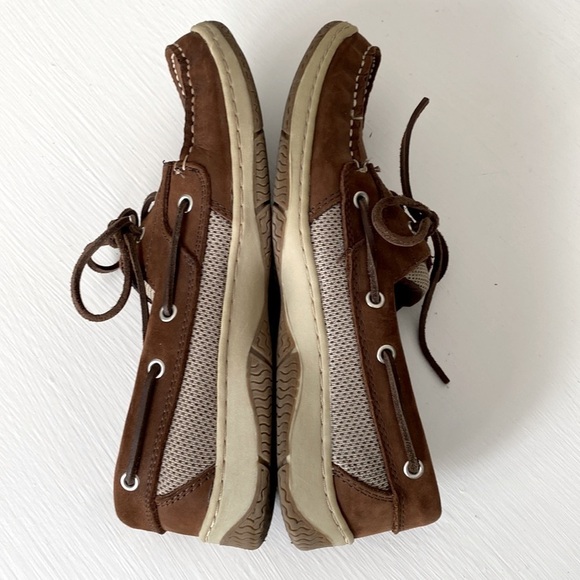 Highland Creek Brown Chesapeake Suede Dockside Boat Shoes 9 Like New Comfy - Picture 10 of 17